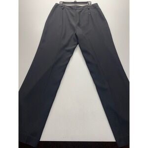 Jones New York‎ Women's Black wide leg straight Pinstripe Dress Pants Size 14